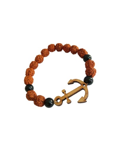 Ship Anchor Rudraksha Bracelet By Menjewell